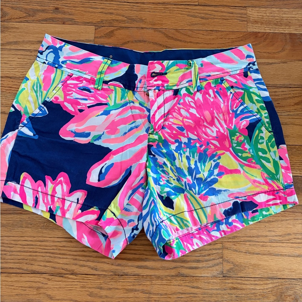 Lilly Pulitzer Callahan Floral Print Shorts Size 4